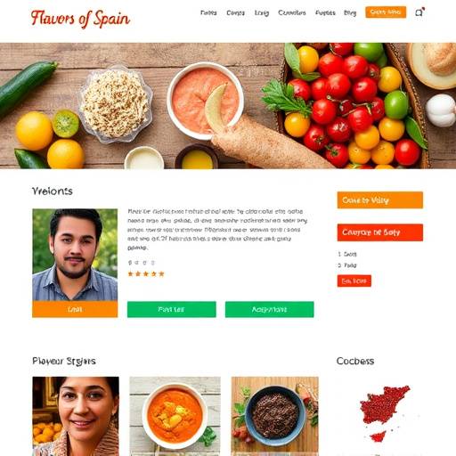 Usuario completando su perfil en la p谩gina web Sabores de Espa帽a